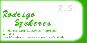 rodrigo szekeres business card